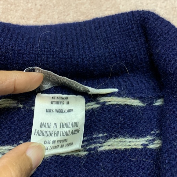 Columbia 100% wool sweater M Unisex Men Women - Picture 4 of 7